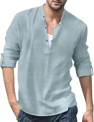 Long Sleeve Shirts for Men,Men's Casual Flannel Shirt Snap Shirt Buttondown Shirt Regular fit Jacket Pullover