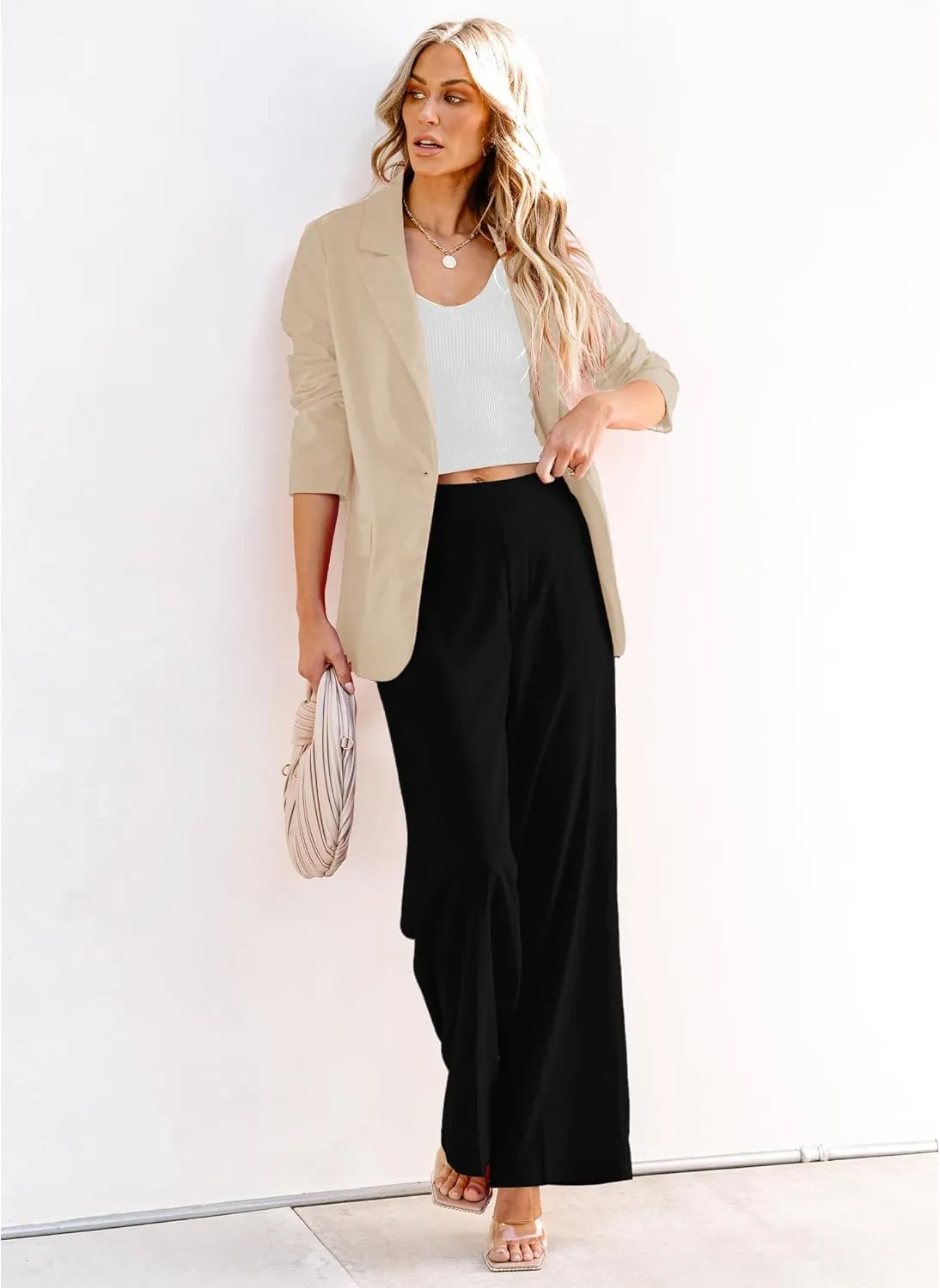 luvamia Blazers for Women Business Casual Dressy Work Fashion Lightweight Spring Summer Linen Unlined 2025 Suit Jackets