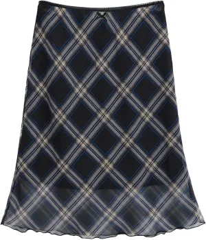 Maxi Skirts for Summer Vacation High Elastic Waist Slim Fit Workout Stretchy Y2K Plaid Graphic Pencil Skirts