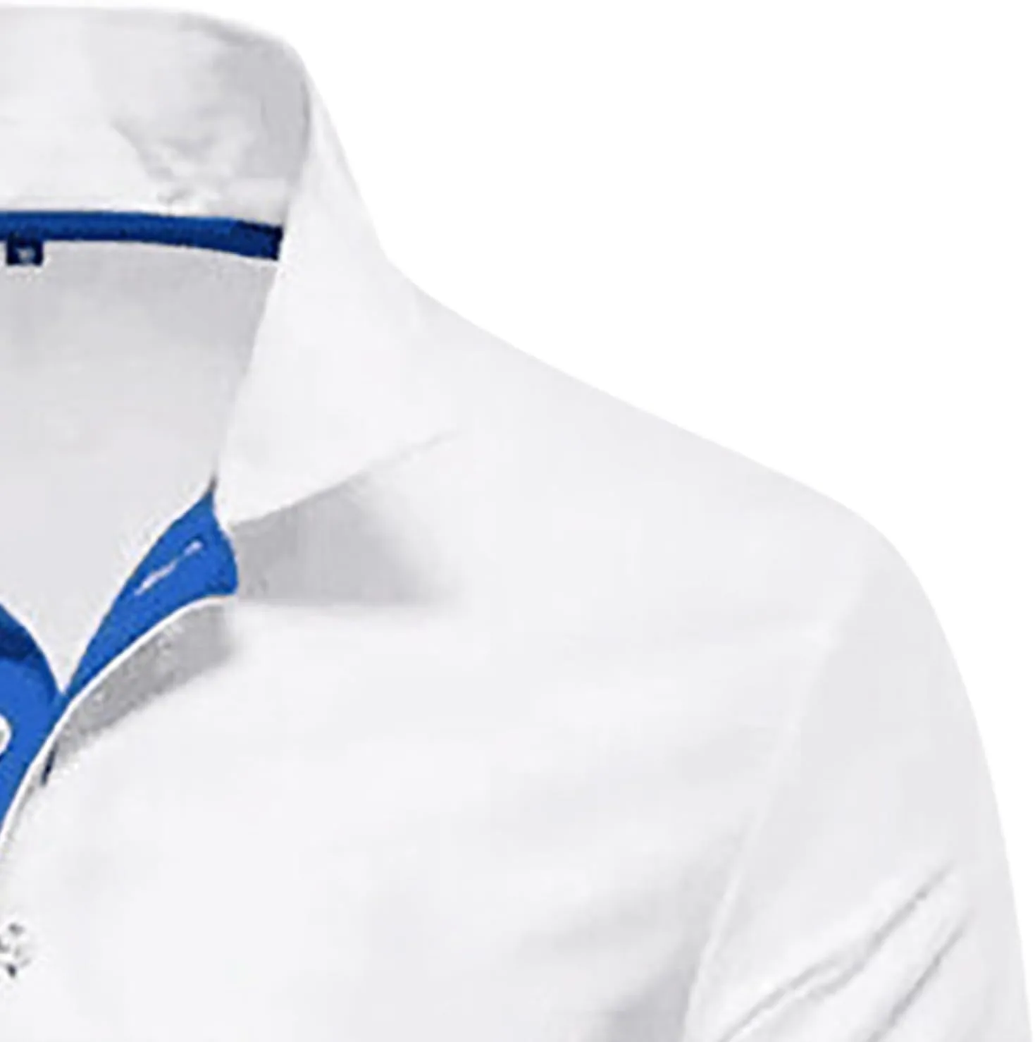 Men Polo Shirt Slim Fit Short Sleeve Cotton Golf Shirt Solid Performance Casual T-Shirts Lapel Collared Work Shirts