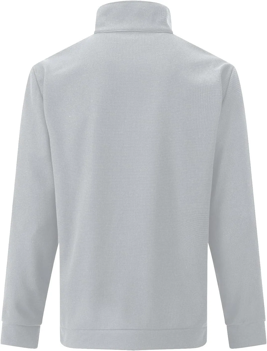 Men Waffle Sweatshirt Plus Size Slim Fit 1/4 Zip Long Sleeve Pullover Tops Casual Workout Daily Sweater with Pockets