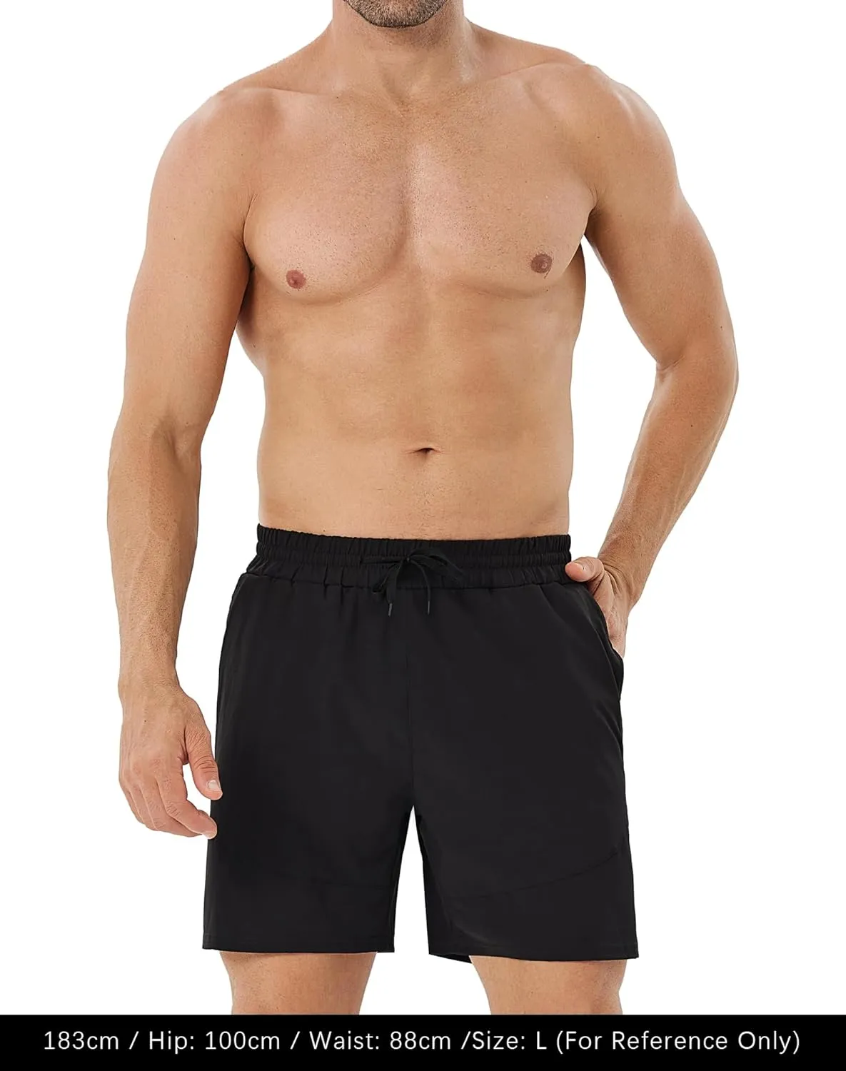 Men's Athletic Shorts Quick Dry Running Shorts with Zippered Pockets Performance Gym Lightweight Shorts