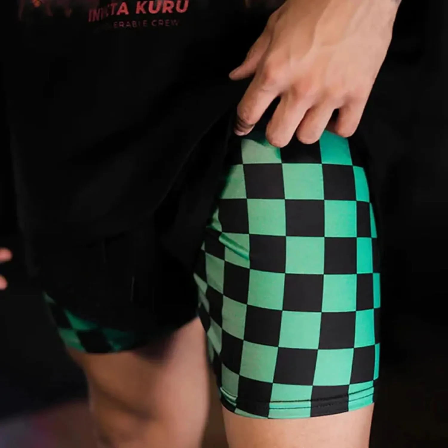 Mens Boy 2 in 1 Workout Running Shorts Quick Dry Lightweight Gym Athletic Training Shorts