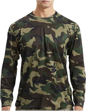 Men's Camouflage Hunting Shirts Long/Short Sleeve Performance Fishing Shirt Lightweight Quick Dry UPF 50  Sun Shirts