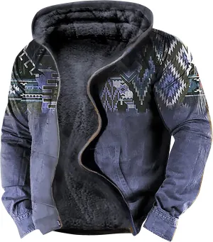 Men'S Fleece Jackets & Coats Heated Casual Camouflage Sports Sweatshirt Long Sleeve Zipper Hooded Jacket Coat
