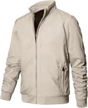Mens Jackets Casual Stylish Men's Stand Collar Plus Cotton Jacket Casual Trend Coat for Men Casual Jackets