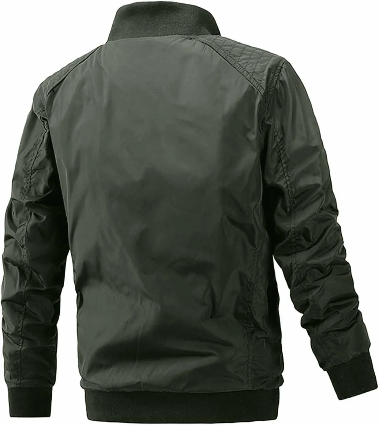 Mens Jackets Lightweight Casual Stand Collar Plus Cotton Jacket Casual Trend Coat for Men Jackets Fashion