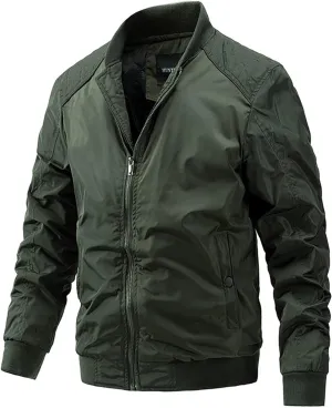 Mens Jackets Lightweight Casual Stand Collar Plus Cotton Jacket Casual Trend Coat for Men Jackets Fashion