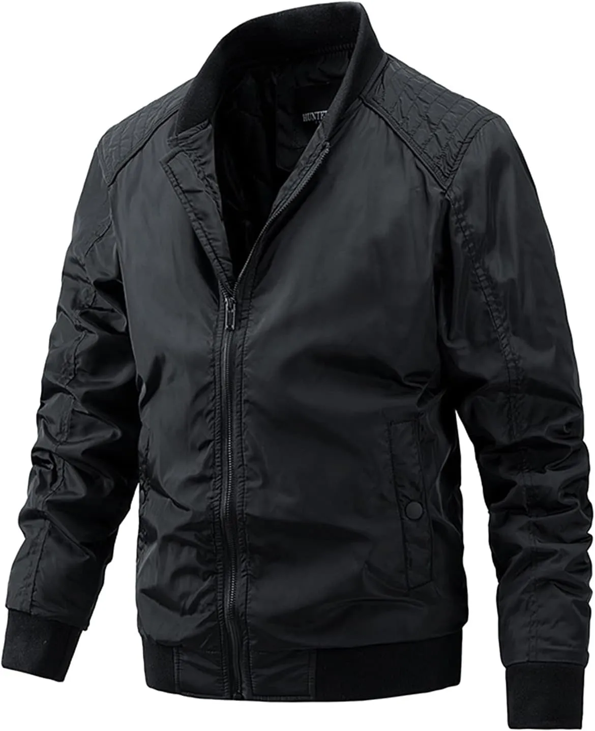 Mens Jackets Lightweight Casual Stand Collar Plus Cotton Jacket Casual Trend Coat for Men Jackets Fashion