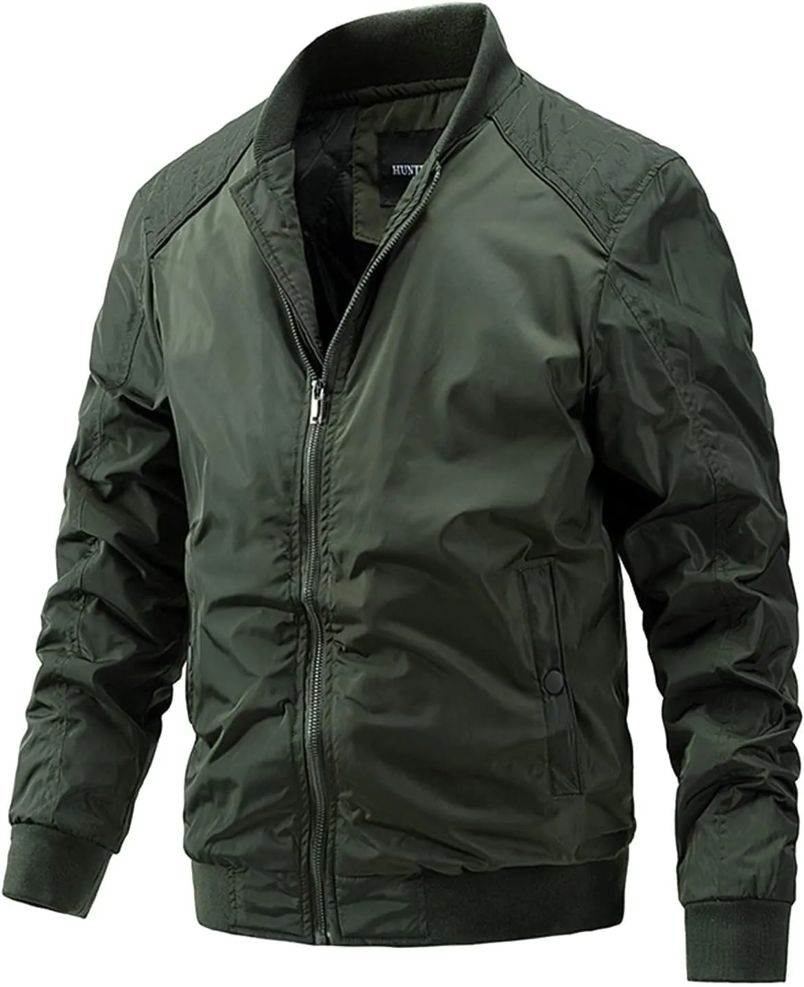 Mens Jackets Lightweight Casual Stand Collar Plus Cotton Jacket Casual Trend Coat for Men Jackets Fashion