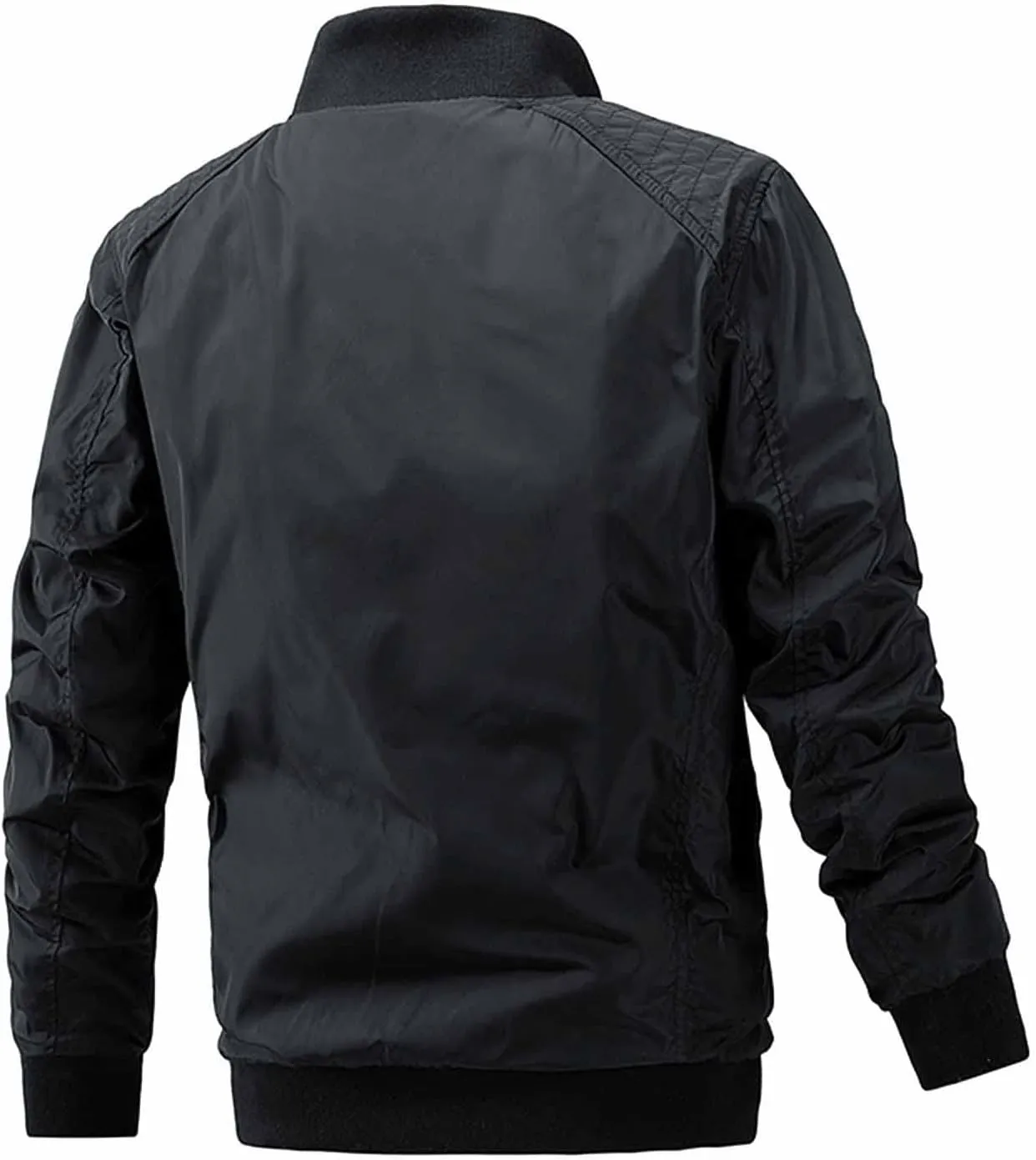 Mens Jackets Lightweight Casual Stand Collar Plus Cotton Jacket Casual Trend Coat for Men Jackets Fashion