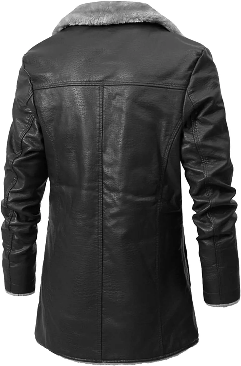 Mens Jackets New Winter Plush Thick Windbreaker Leather Men's Suit Collar Jackets Casual Stylish