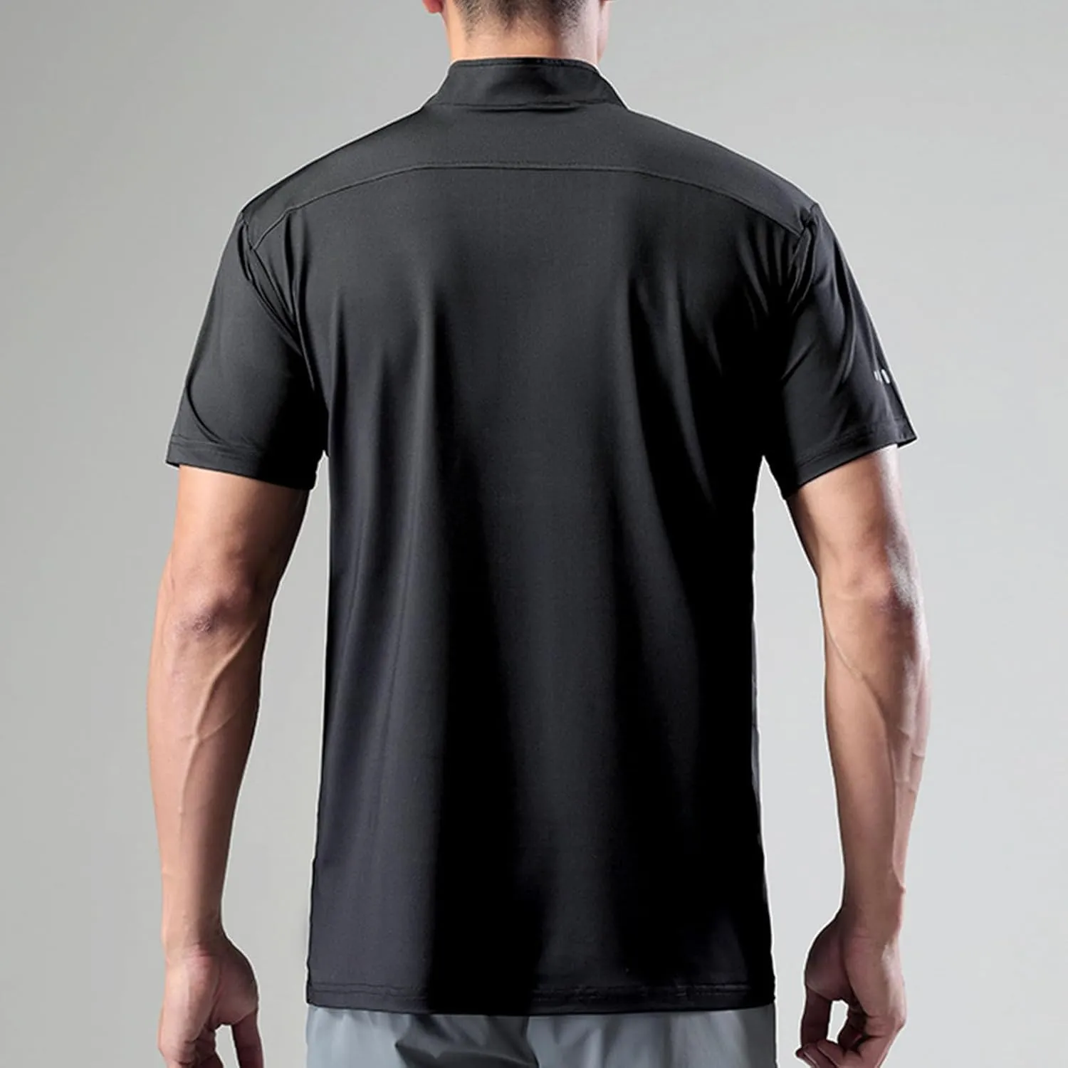 Mens Running Shirt UV Protection UPF 50  Long Sleeve Sun Shirts Lightweight 1/4 Zip Quick Dry Athletic Workout Shirts