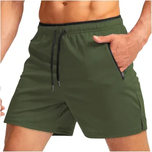 Men's Running Shorts Lightweight Loose Fit Fitness Shorts Quick Dry Athletic Clothes Workout Gym Shorts with Pockets