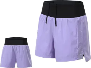 Men's Running Shorts Quick Dry Breathable Workout Pants with Liner Stretch Drawstring Waist Workout Athletic Shorts