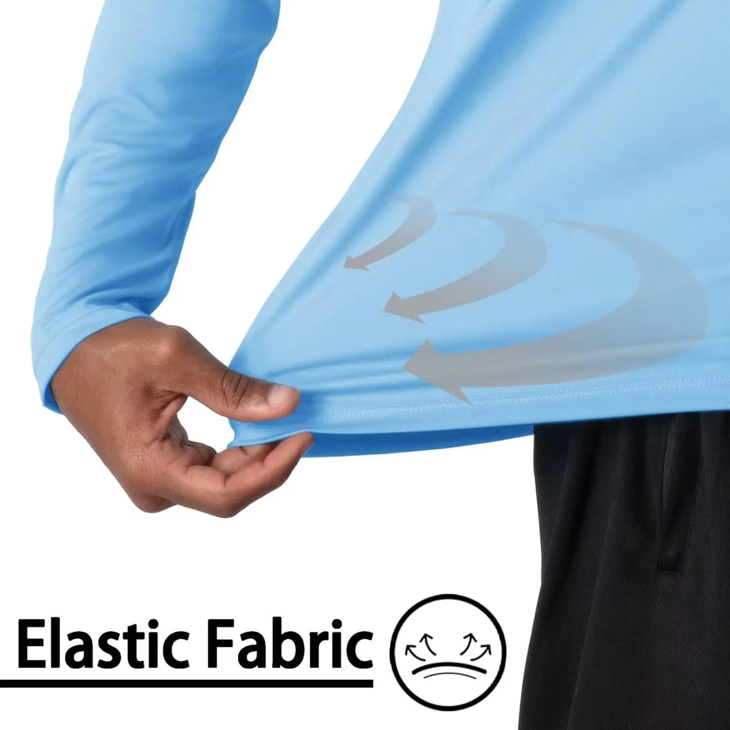 Men's Sun Shirt UPF 50  Long Sleeve Hoodie UV Protection 2025 Summer Running Hiking Shirts Quick Dry Fishing T-Shirts