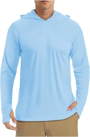 Men's Sun Shirt UPF 50  Long Sleeve Hoodie UV Protection 2025 Summer Running Hiking Shirts Quick Dry Fishing T-Shirts
