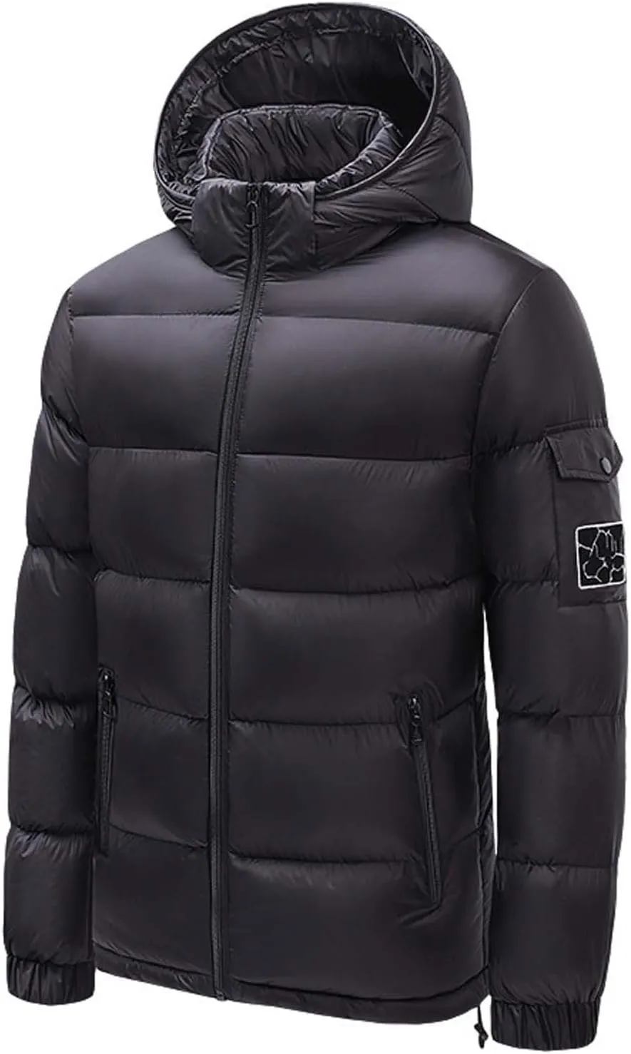 Men's Thin Jacket Casual Sports Windbreaker Long Sleeve Hooded Casual Outwear Jackets