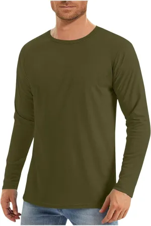 Men's UPF 50  Swim T-Shirt Sun Protection UV Fishing Shirt Rash Guard Long Sleeve Quick Dry Athletic Sports Shirts