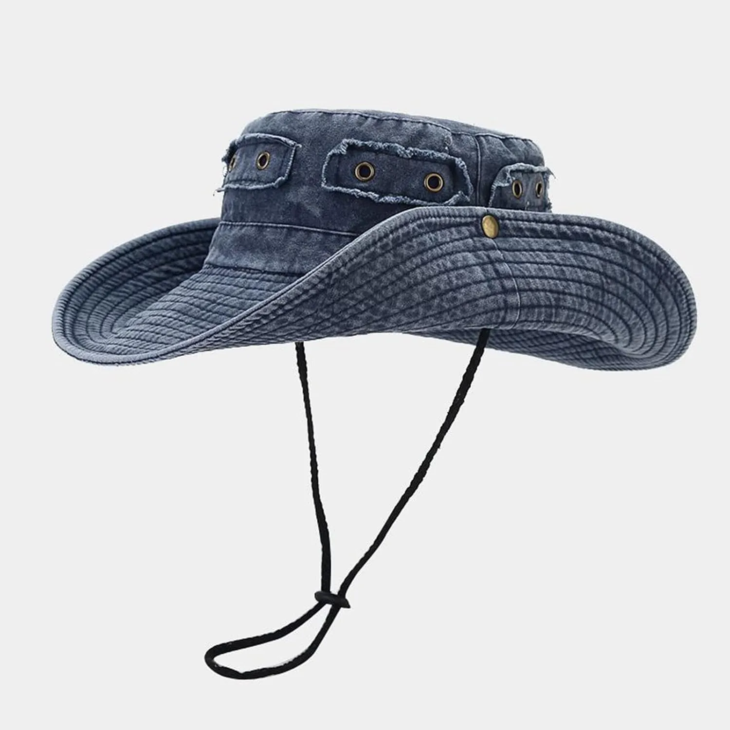 Mens Wide Brim Sun Hats with UV Protection Lightweight Stay Cool Bucket Hat Garden Safari Outdoor Fishing Boonie Hat
