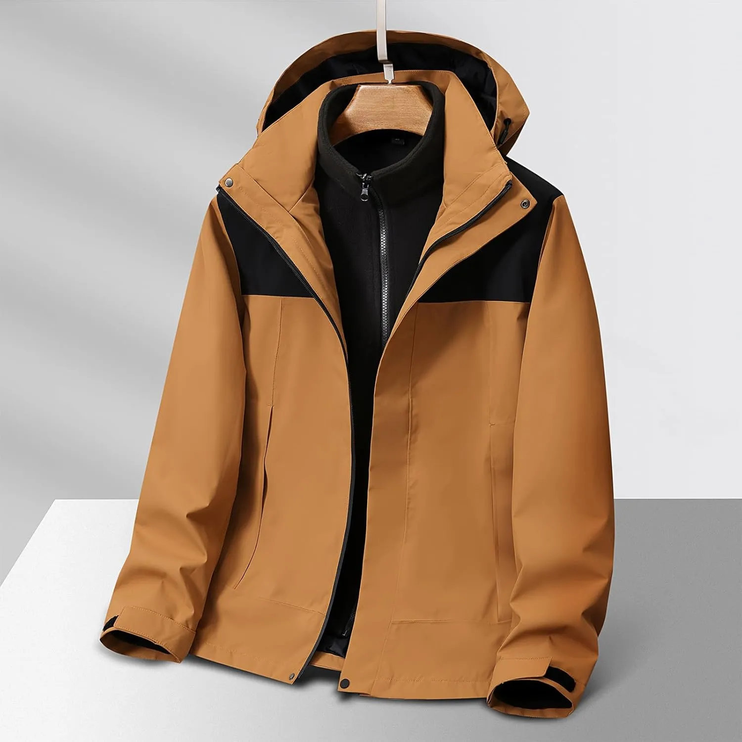 Men's Windproof Jacket Casual Fashion Casual Lightweight Jackets Hooded Outdoor Mountain Hiking Fishing Travel Coats