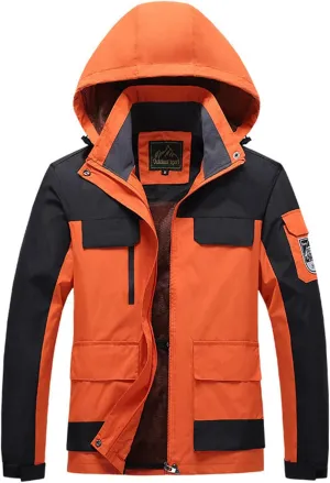 Mens Windproof Jacket Waterproof Lightweight Mountain Sport Jacket Hooded Windbreaker Outdoors Raincoat Hiking Outfits
