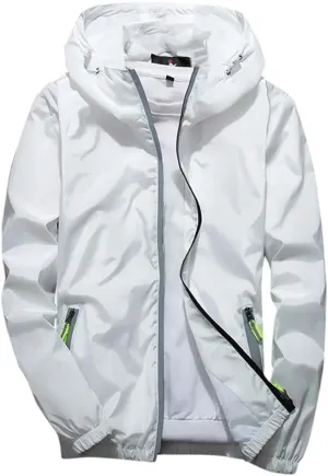 Mens Winter Jacket Mens Casual Jacket Casual Size Hoodie Reflective Zipper Outdoor Sport Coat