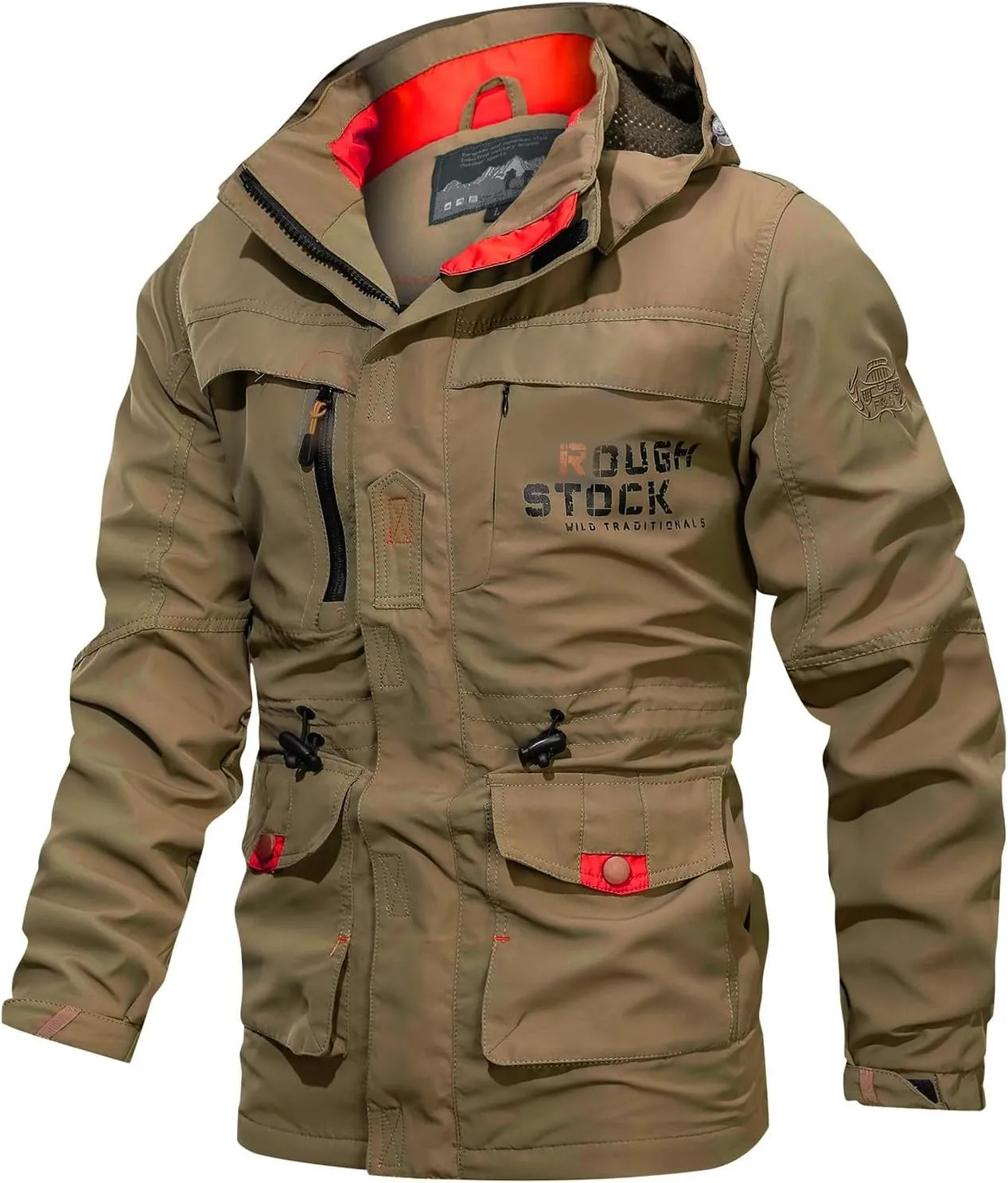 Men's Winter Jacket Military Tactical Hooded Jackets Insulated Work Coats Warm Cargo Jackets Casual Windbreaker