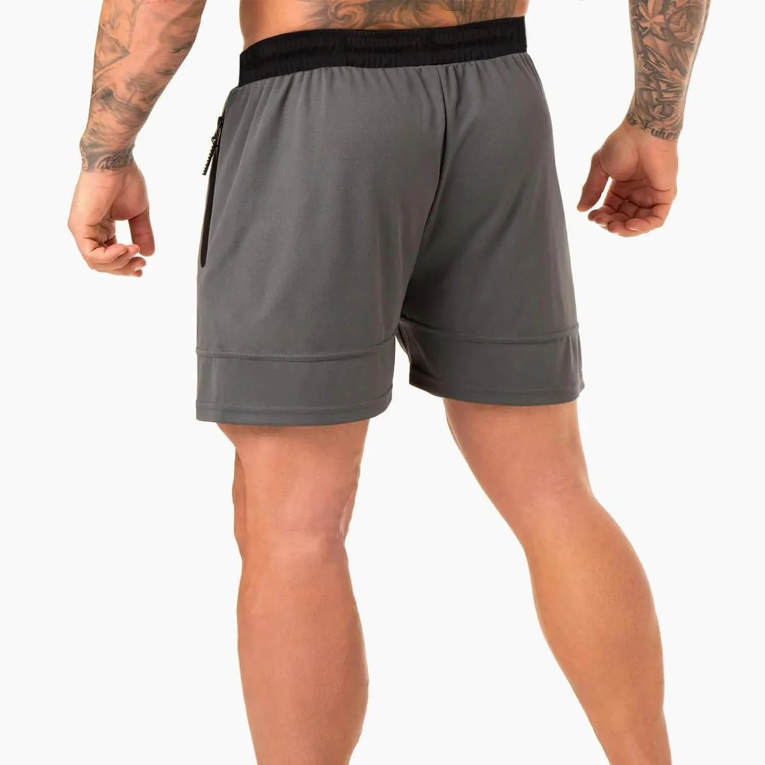 Mens Workout Athletic Shorts Drawstring Quick Dry Hiking Shorts Men Lightweight Sports Gym Shorts Running