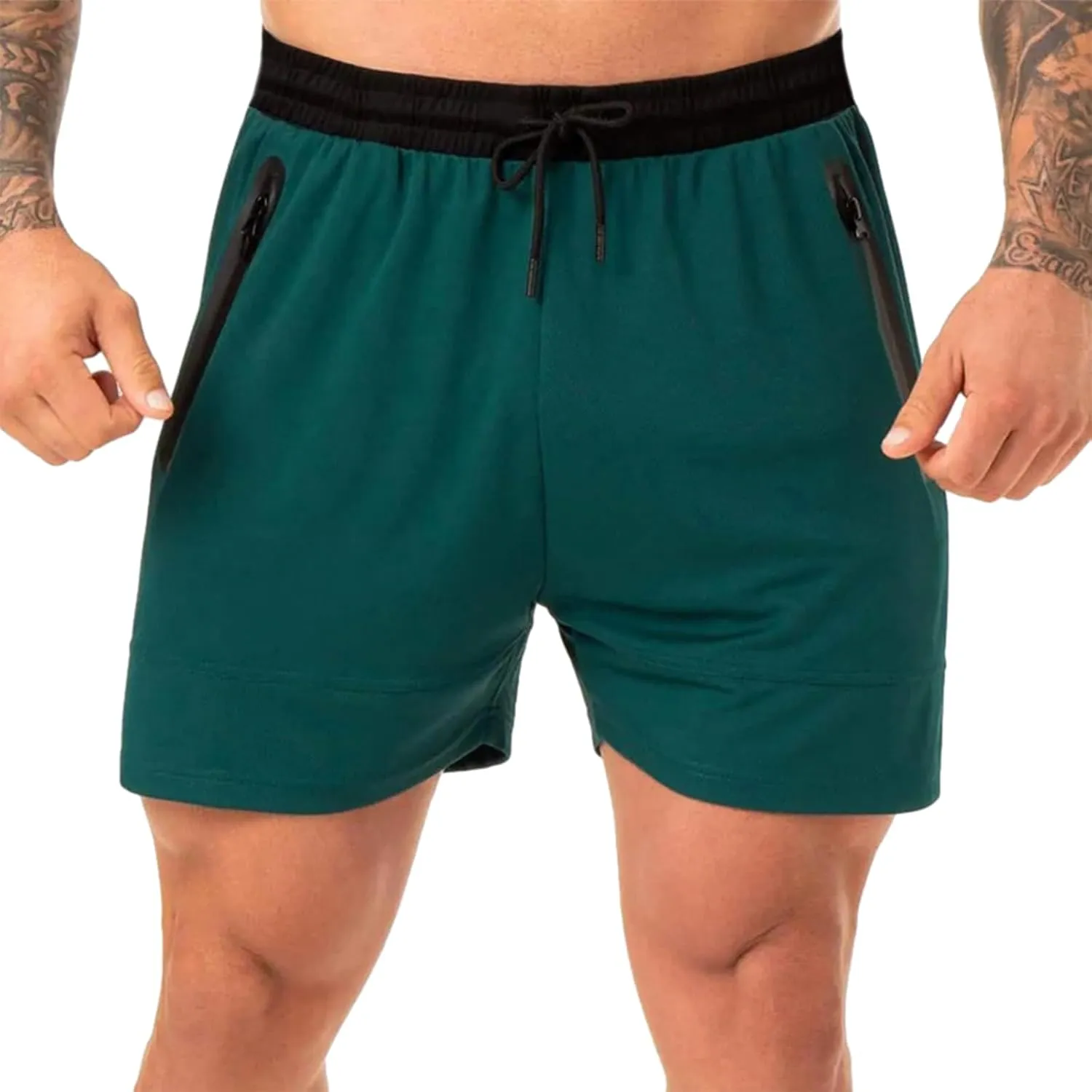Mens Workout Athletic Shorts Drawstring Quick Dry Hiking Shorts Men Lightweight Sports Gym Shorts Running