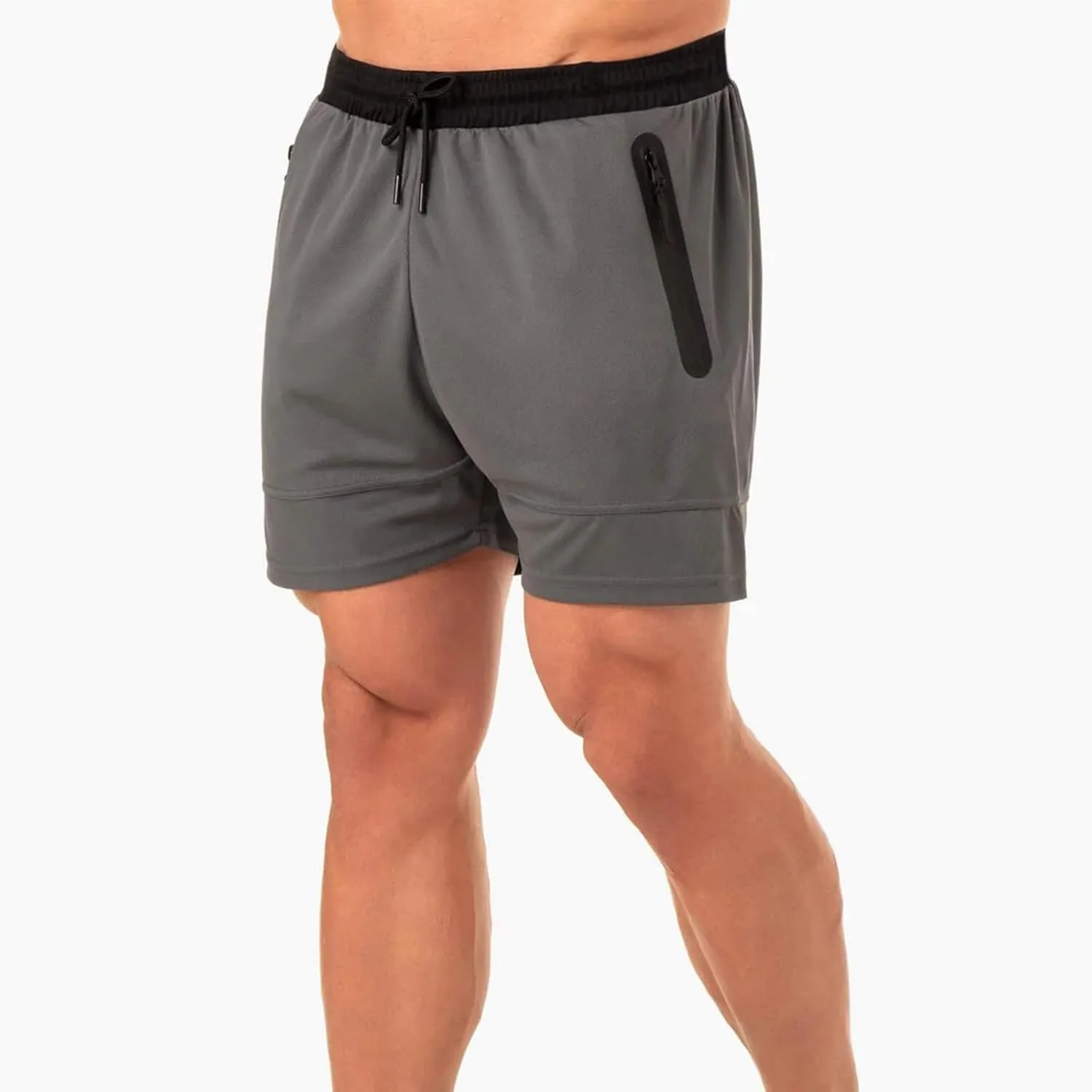 Mens Workout Athletic Shorts Drawstring Quick Dry Hiking Shorts Men Lightweight Sports Gym Shorts Running