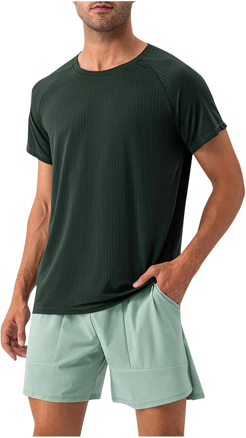Mens Workout Shorts Quick Dry Athletic Shorts 2025 Fashion Gym Shorts Loose Fit Lightweight Running Shorts Plus Size