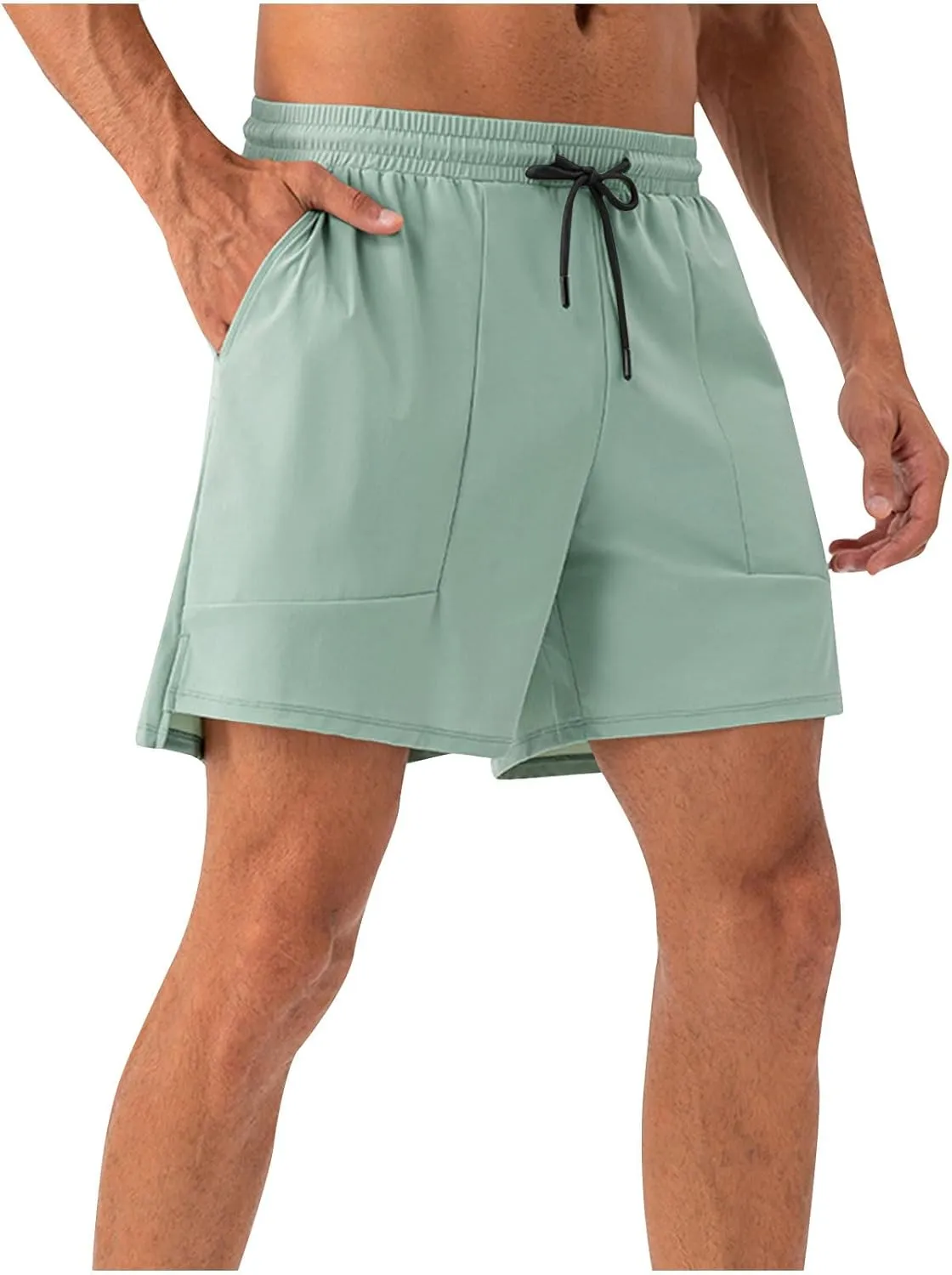 Mens Workout Shorts Quick Dry Athletic Shorts 2025 Fashion Gym Shorts Loose Fit Lightweight Running Shorts Plus Size