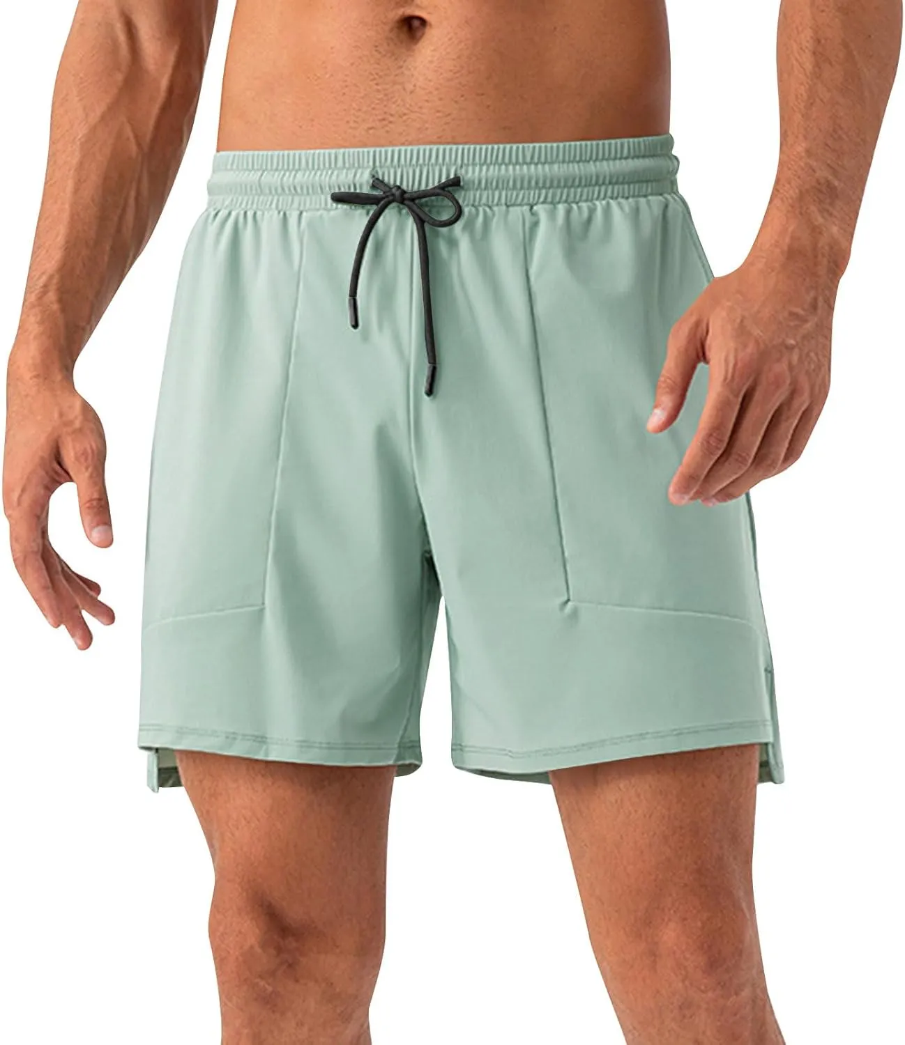 Mens Workout Shorts Quick Dry Athletic Shorts 2025 Fashion Gym Shorts Loose Fit Lightweight Running Shorts Plus Size