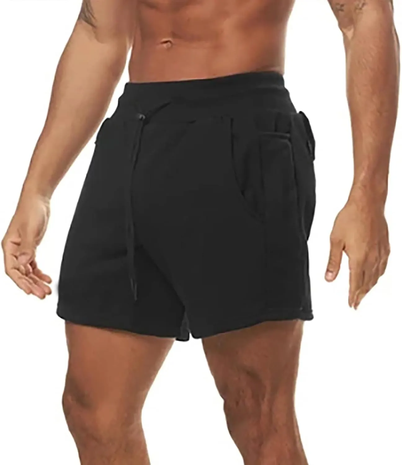 Mens Workout Shorts Quick Dry Athletic Shorts 2025 Fashion Gym Shorts Loose Fit Lightweight Running Shorts Plus Size