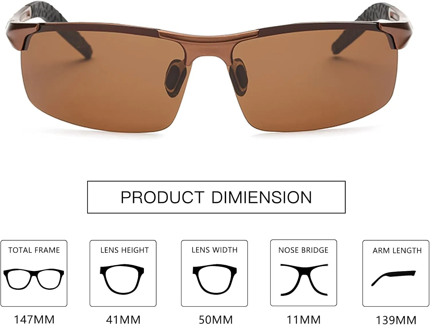 MOORAY Mens Polarized Sports Sunglasses UV Protection Sunglasses for Men Cycling Driving Fishing