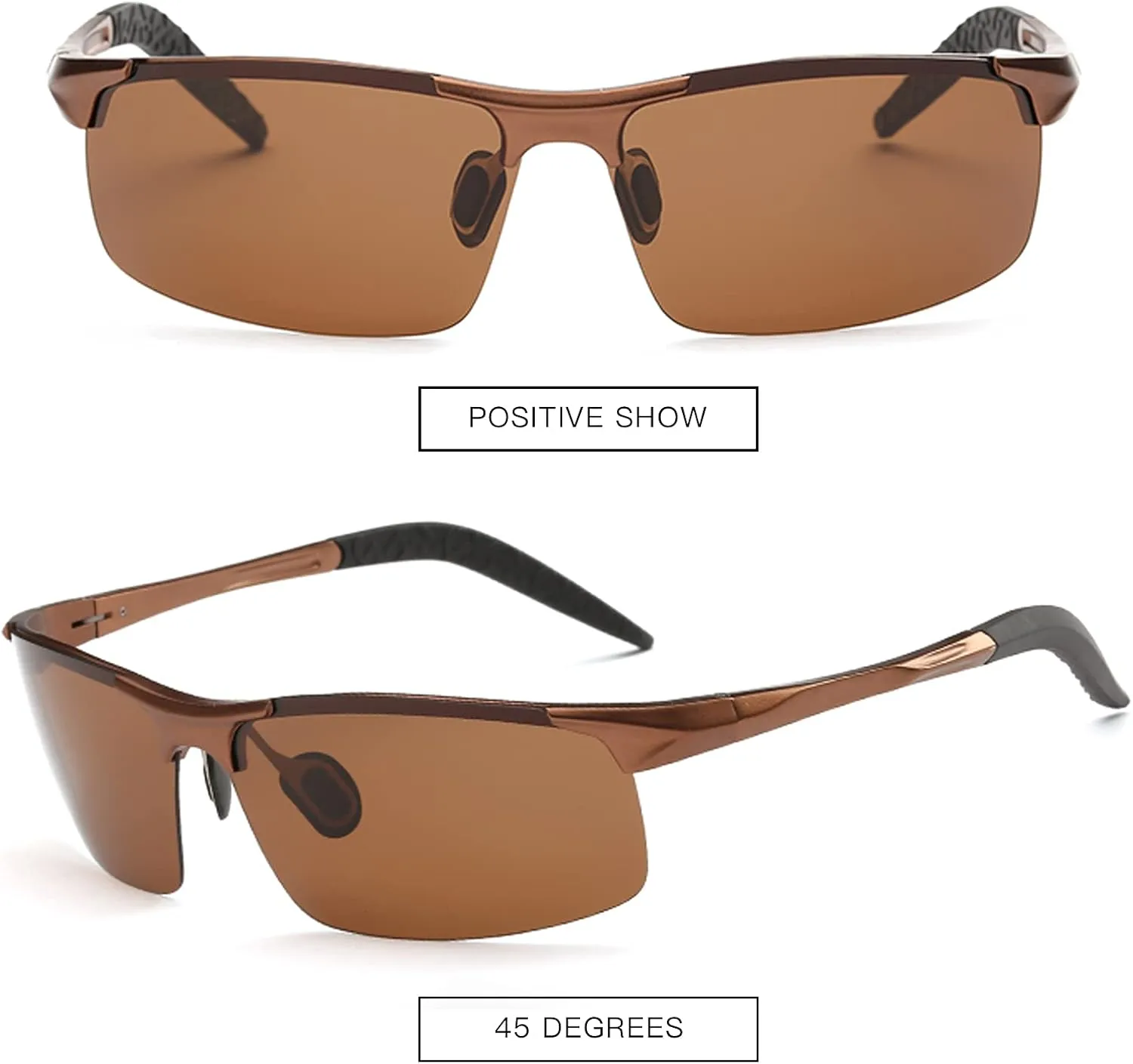 MOORAY Mens Polarized Sports Sunglasses UV Protection Sunglasses for Men Cycling Driving Fishing