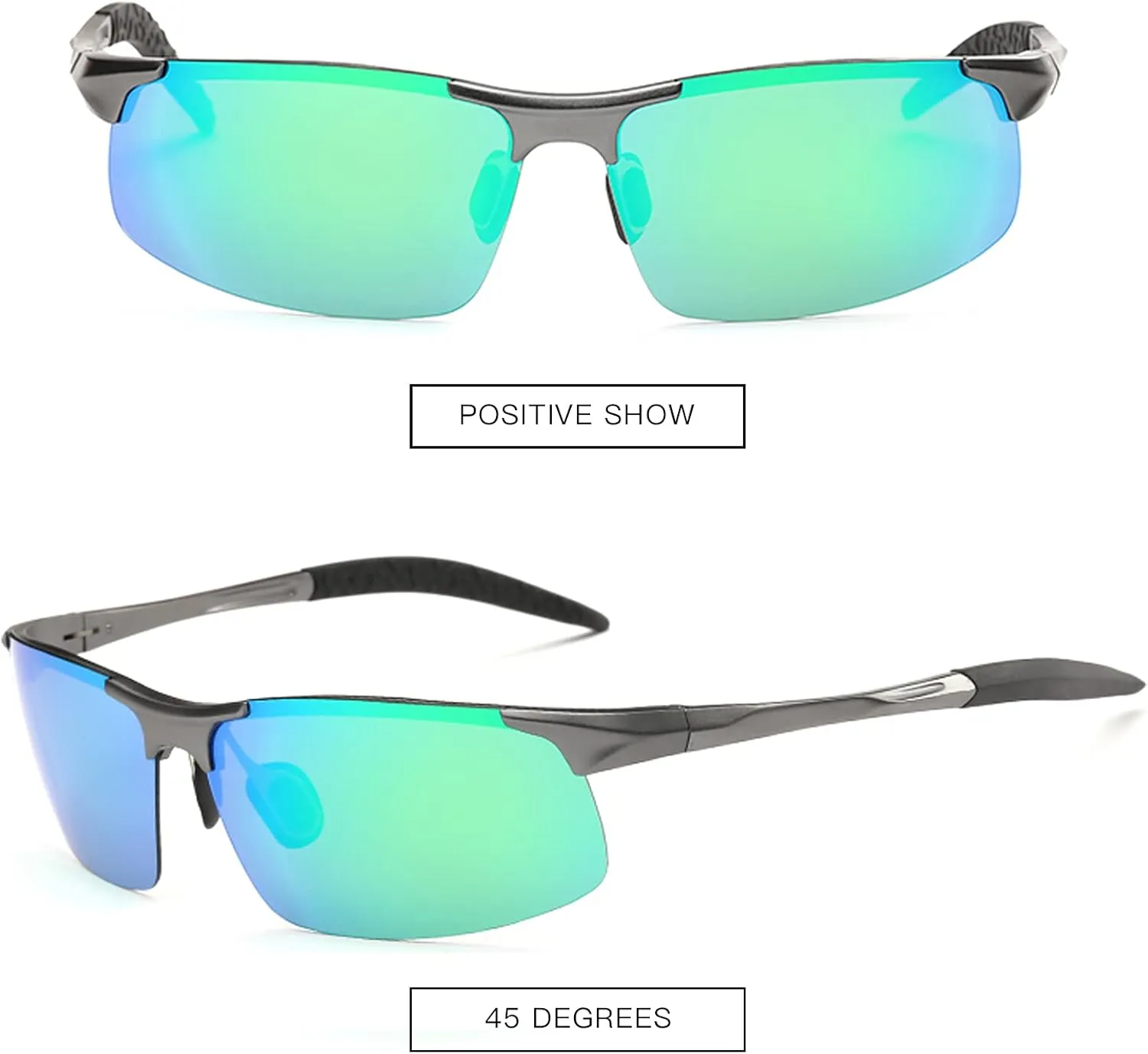 MOORAY Mens Polarized Sports Sunglasses UV Protection Sunglasses for Men Cycling Driving Fishing