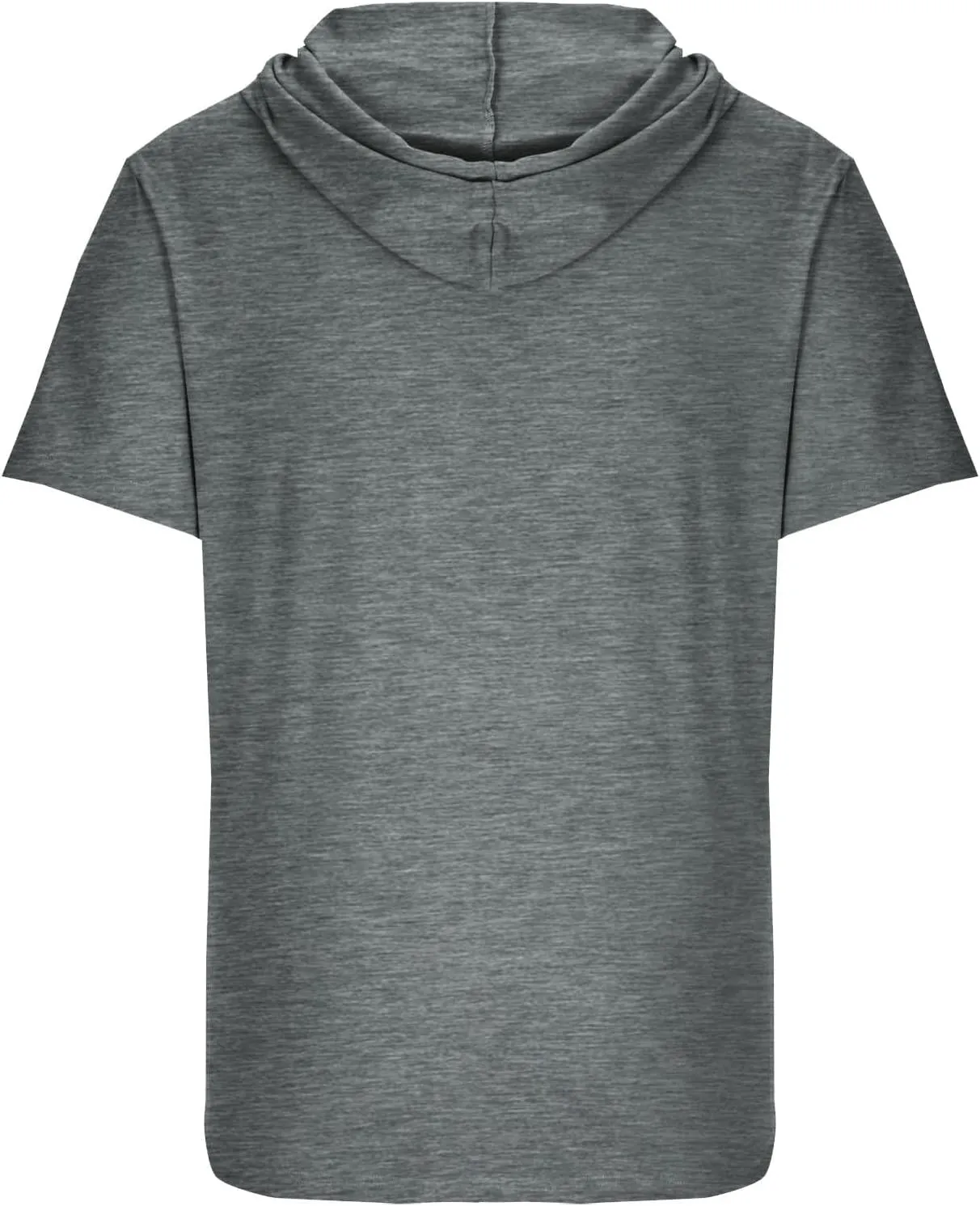 Muscularfit Men Shirts Short Sleeve Solid Summer Vacation Hooded Shirt Drawstring Gym Workout Hoodies Outfits Clothing 2025