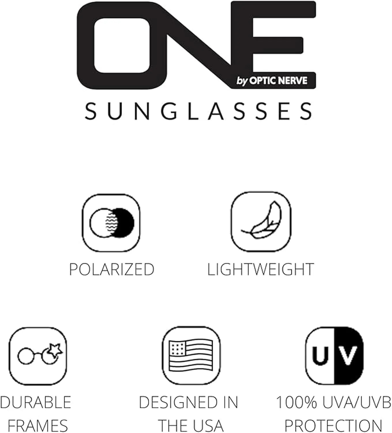 Optic Nerve Tightrope Polarized Active Sports Sunglasses with Mirror Lenses|Durable Lightweight UVA/UVB Protection Sun Shades