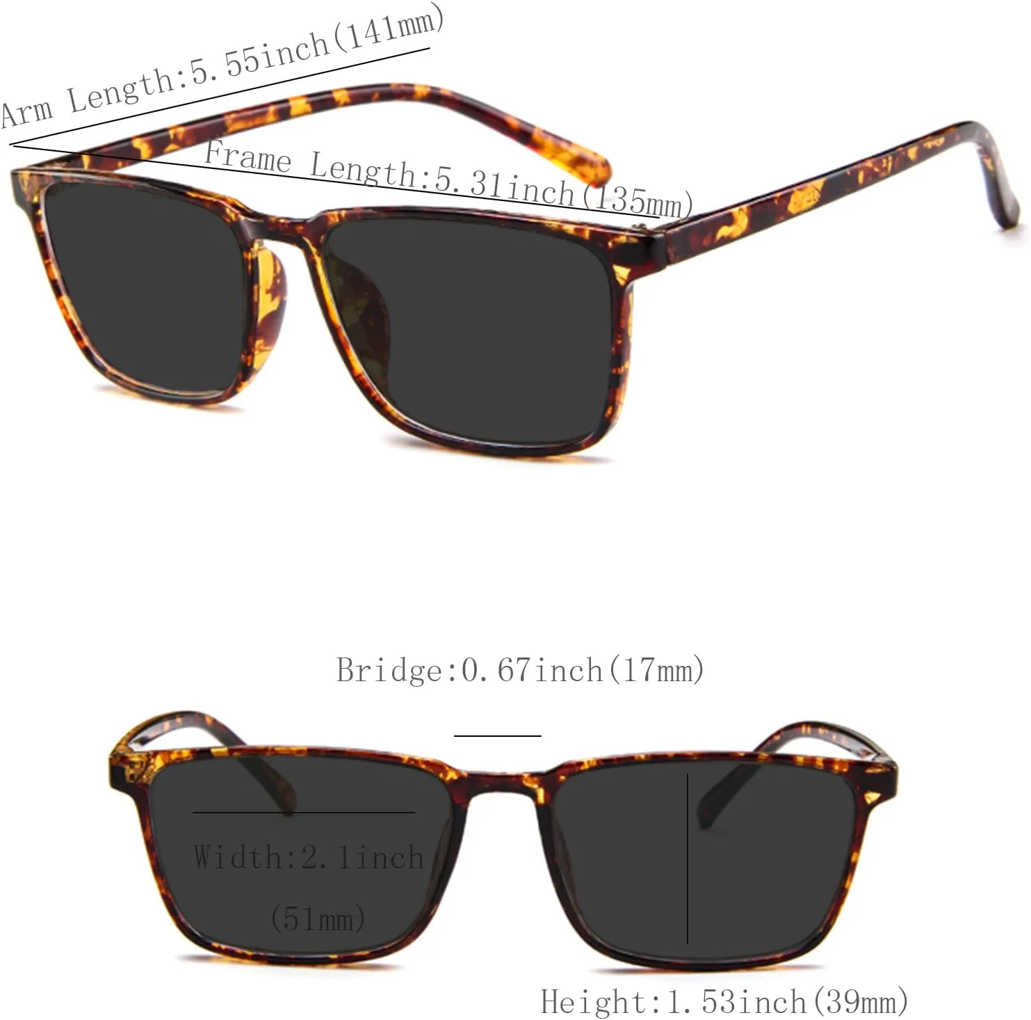oriopxic Driving Distance Glasses -1.50 Outdoor Polarized Nearsighted Sunglasses Cycling Shortsighted Myopia Glasses