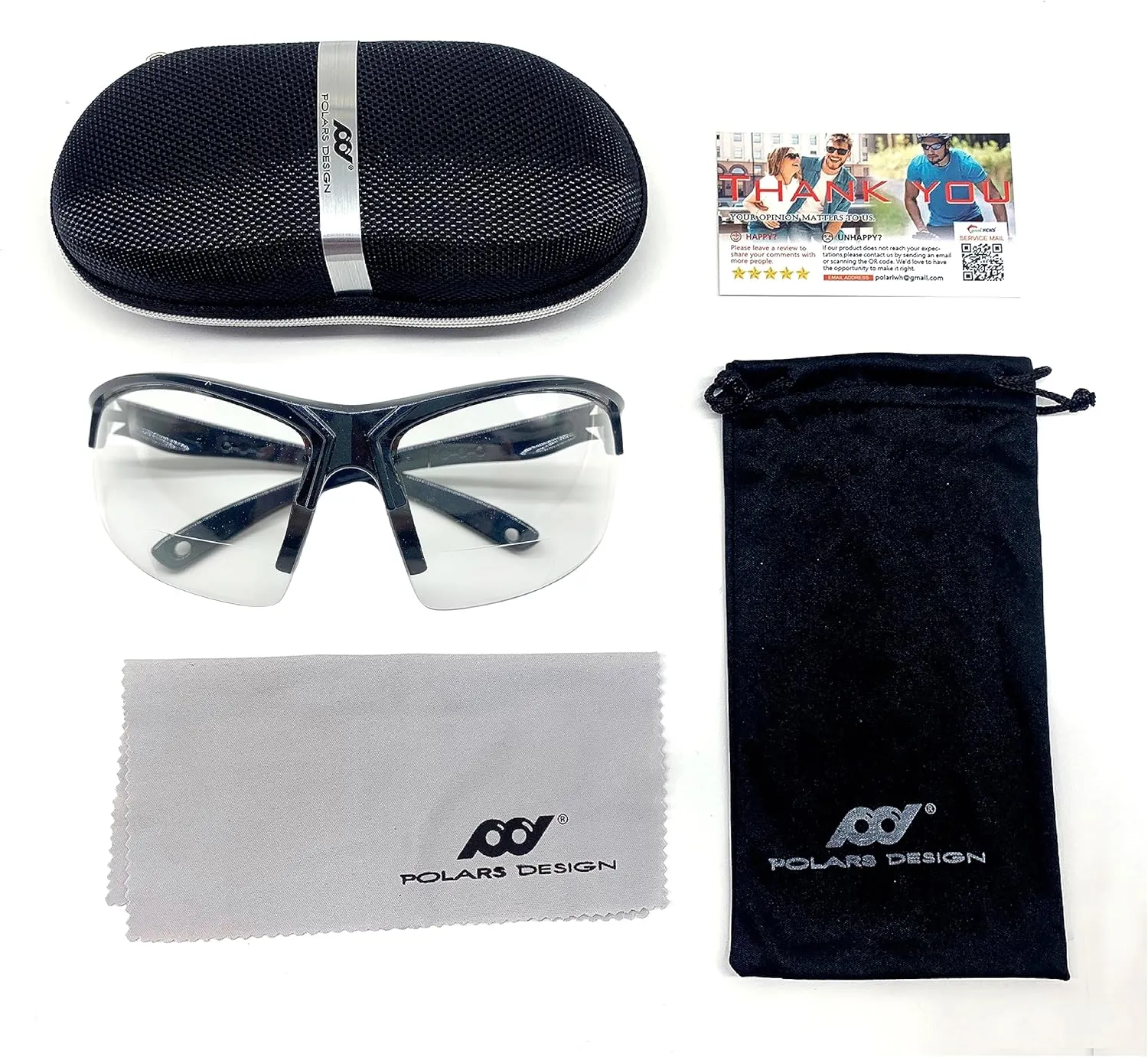 Outdoor Sports Sunglasses for Men & Women TR90 Frame Bifocal UV Protection