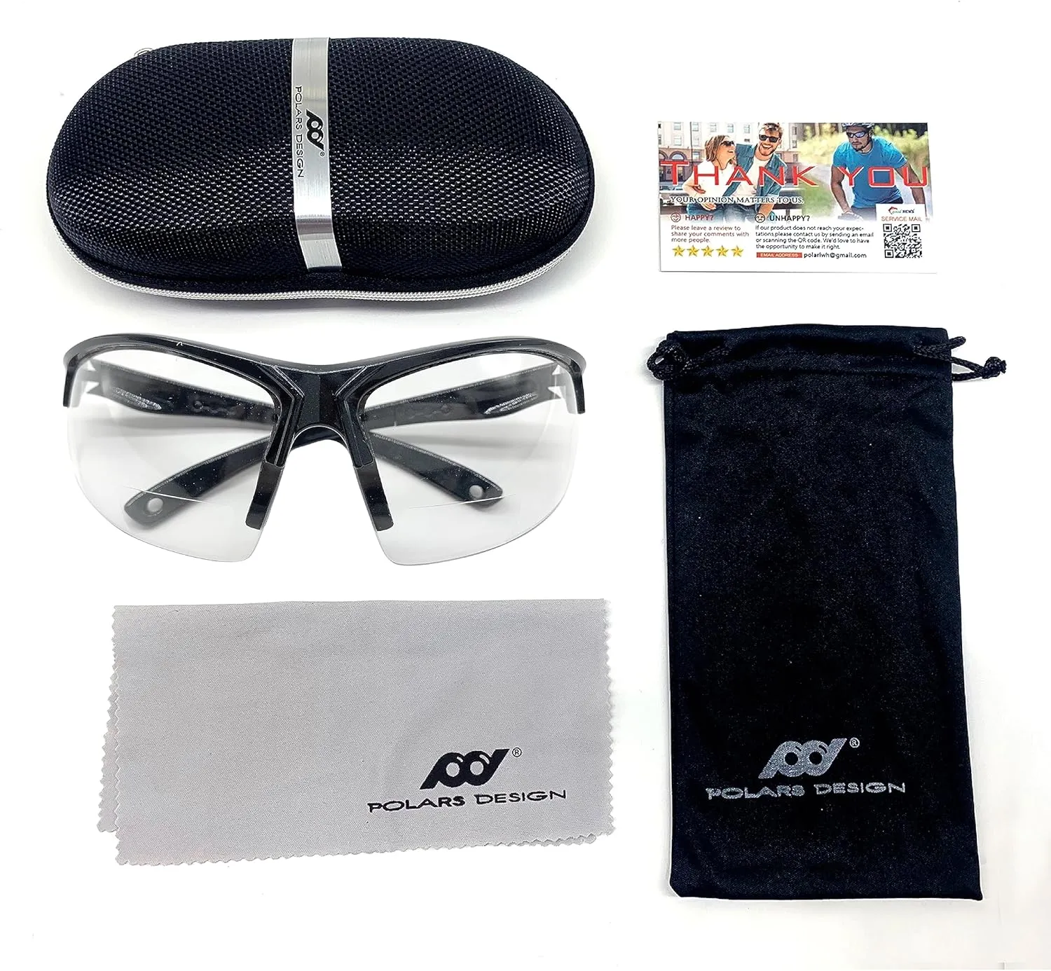 Outdoor Sports Sunglasses for Men & Women TR90 Frame Bifocal UV Protection