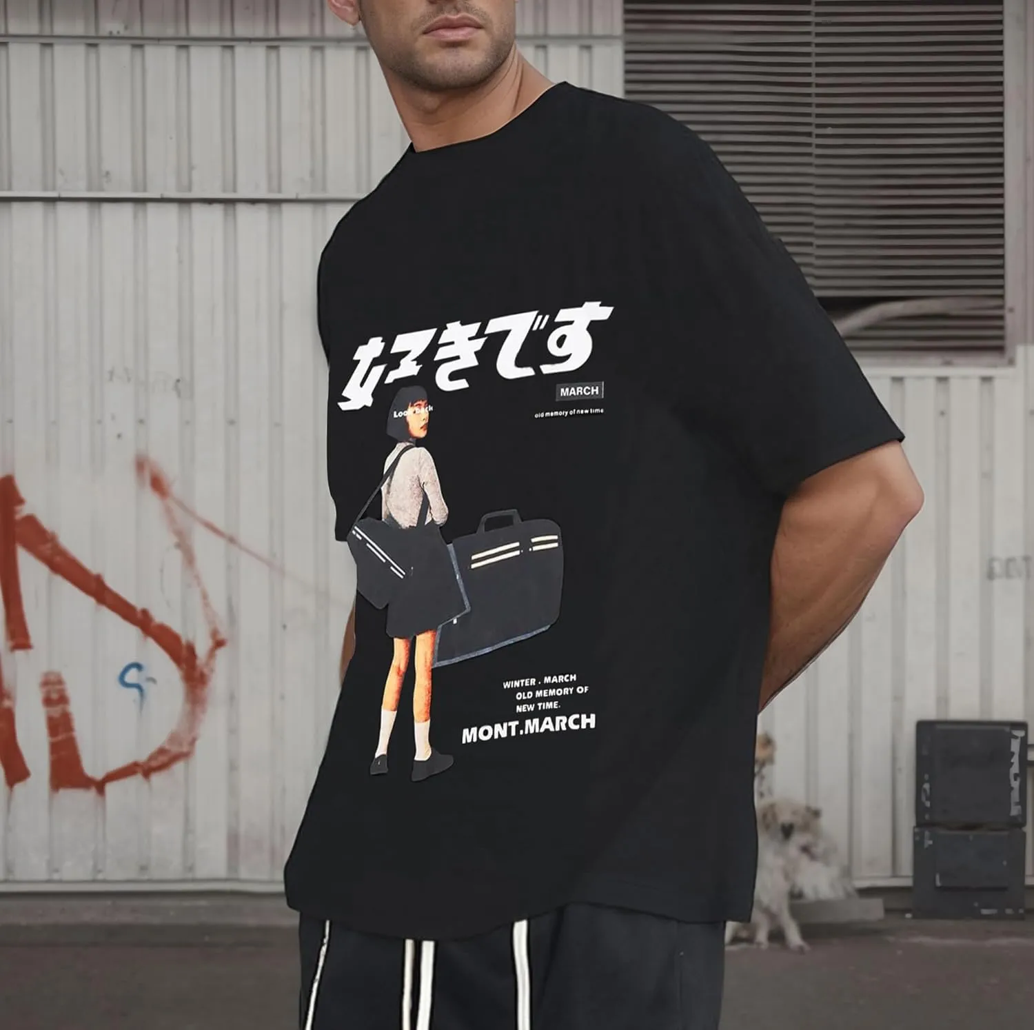 Oversized Graphic Tees Men Vintage Y2K Print Shirts Streetwear Unisex Harajuku T-Shirts