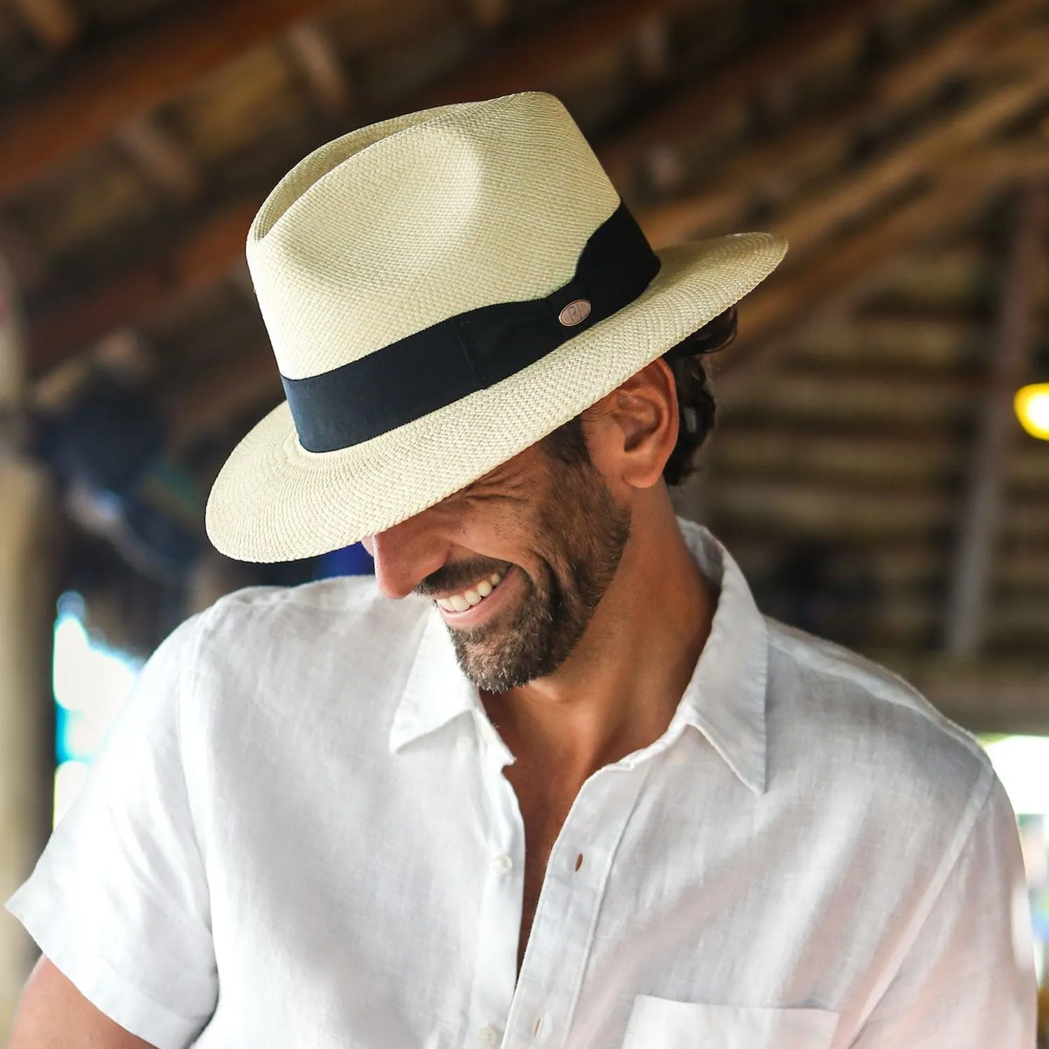 Panama Jack Premium Safari Straw Hat - Handwoven, Lightweight & Breathable, 2 5/8" Brim