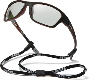 Photochromic Polarized Fishing Sunglasses for Men Women UV Protection Cycling Driving Sports Sunglasses