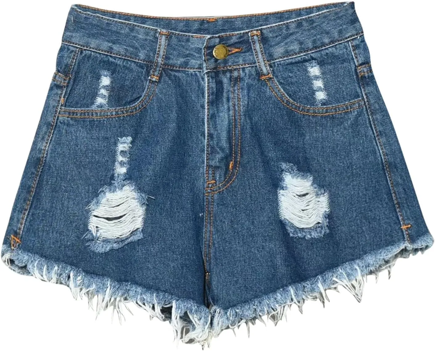 Plus Size Denim Shorts for Women Stretch Jean Shorts A Line Wide Leg Shorts High Waisted Distressed Jeans Cruise Wear