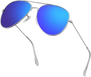 Polarized Aviator Sunglasses for Men/Women Metal Mens Sunglasses Driving Sun Glasses