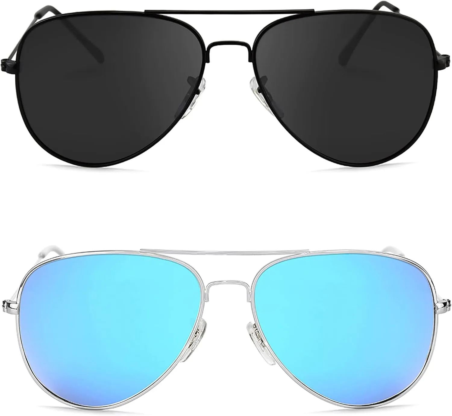 Polarized Aviator Sunglasses for Men/Women Metal Mens Sunglasses Driving Sun Glasses