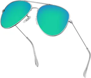 Polarized Aviator Sunglasses for Men/Women Metal Mens Sunglasses Driving Sun Glasses